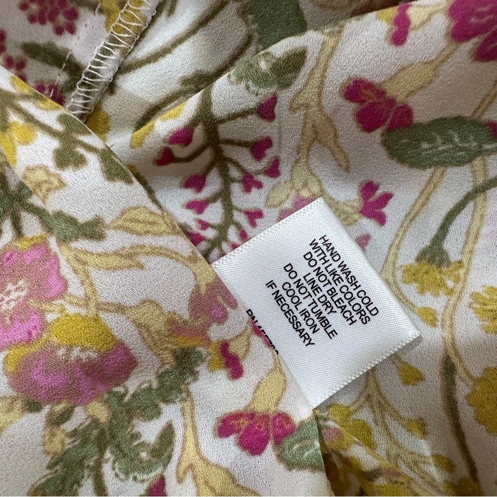 NWT Rose + Olive Floral Babydoll Peplum Blouse  Tiered Pleated Top Women 3X - Picture 3 of 6